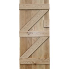 Oak Bracing(2)Lock Block(1) For Ledged Doors Solid