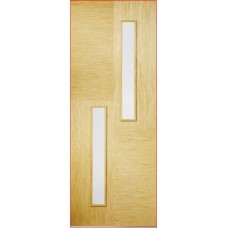 Oak Hermes 2 Light Glazed
