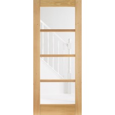 Oak Oslo 4 Light Glazed Pre-Finished Door