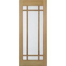 Oak Lyon Clear Glazed Pre-Finished Door