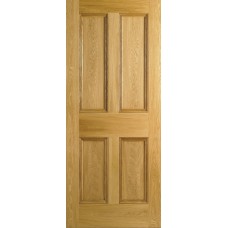 Oak 4 Panel Fire Door