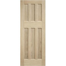 Oak DX 60's Style Fire Door