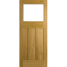 Oak DX 30's Style Unglazed Door