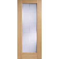 Oak Seville 1 Light Frosted Glazed Pre-Finished Door
