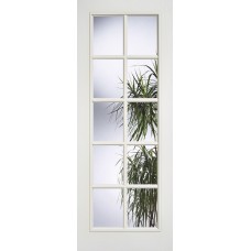 Composite 10 Light Clear Glazed Door