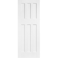 White Primed DX 60's Style Fire Door
