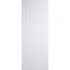 White Primed Mexicano Fire Door