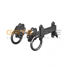GM Ring Gate Latches 150mm Black