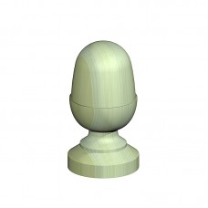 Fencemate Acorn Finial & Base 75mm Pk2