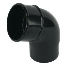 Round 68mm 112.5° Offset Bend Black