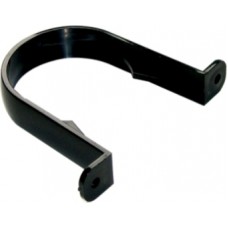Round 68mm Pipe Clip Black