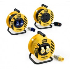 Defender 25M Light Industrial Cable Reel - 16A 2 Way 1.5mm 110V