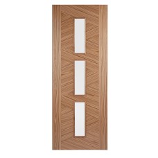 Walnut Zeus 3 Light Glazed Door