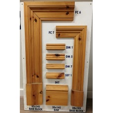 Bevelled Baseblock 38x105mm Unsorted Pine