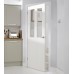 Composite Textured 2 Panel 2 Light Clear Glazed Door