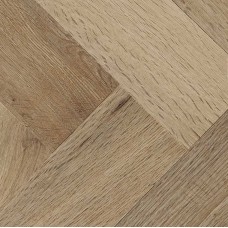 Raw Cotton Engineered European Oak Herringbone