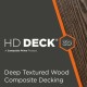 HD Deck 3D Fascia 11x74mm Black Oak 3600mm