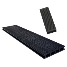 Hollow Decking Ancient Black 25x144mm 3.66m