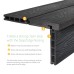 Wood Grain Step & Edge Nosing Ancient Black 25x144mm 3.66m