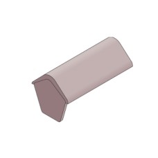 Modern Stop End Ridge Brown