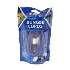 Bungee Cords - Standard Duty 8mm x 1000mm, 2 Pk
