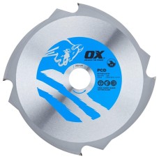 OX Fibre Cement PCD Cutting Blade 190/30mm, 4 Teeth