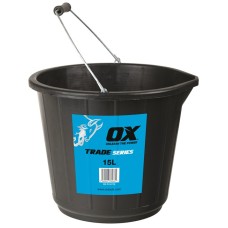 OX Trade 15L Black Bucket