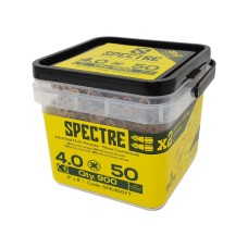 Spectre Woodscrew 4.0x50mm Tub 900 Yellow Zinc