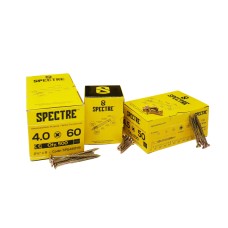 Spectre Woodscrew 3.0x25mm Box 200 Yellow Zinc