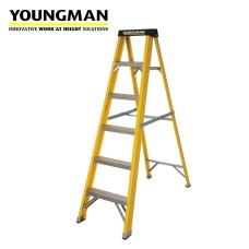 Youngman 6 Tread Swingback S400 GRP Trade Step Ladder