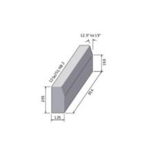 Concrete Kerb Half Battered 915x255x255mm